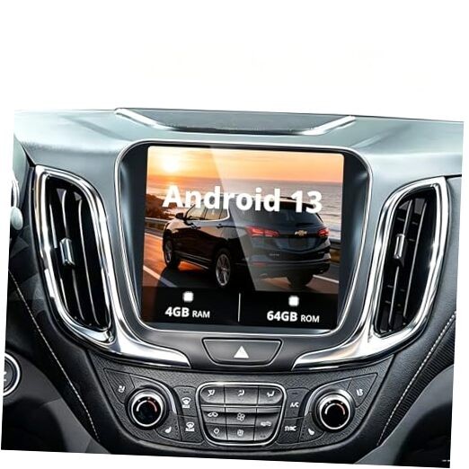 Qualcomm 8-Core Head Unit Car Radio Upgrade for 2017 Chevy Equinox, Manual AC