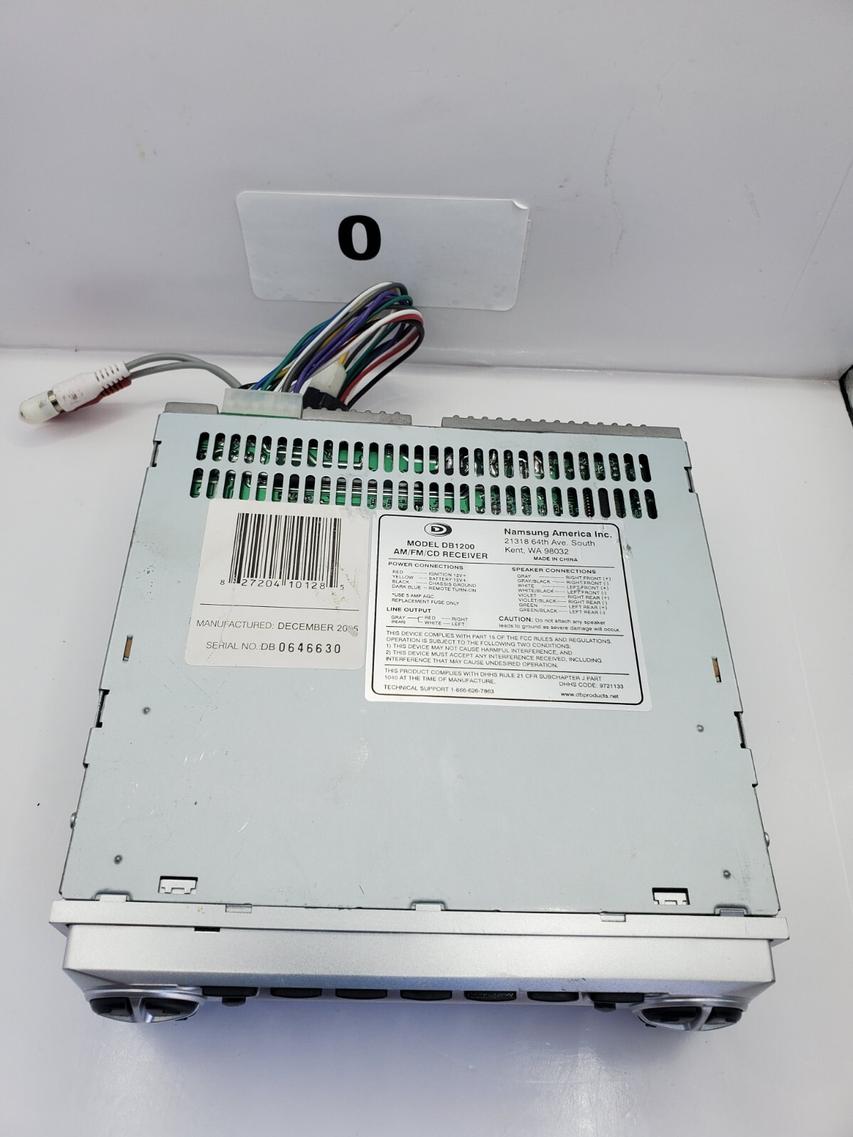 AM/FM/CD Reciever Namesung Model DB1200 Pre-Owned