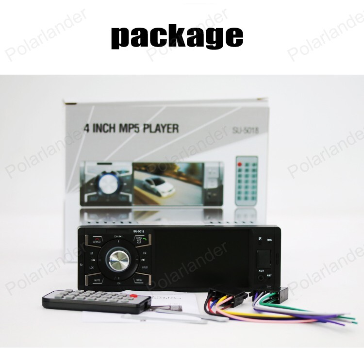 Single 1 DIN Car RadioMP5 USB / TF card 4.1-inch AUX/SD remote control Bluetooth