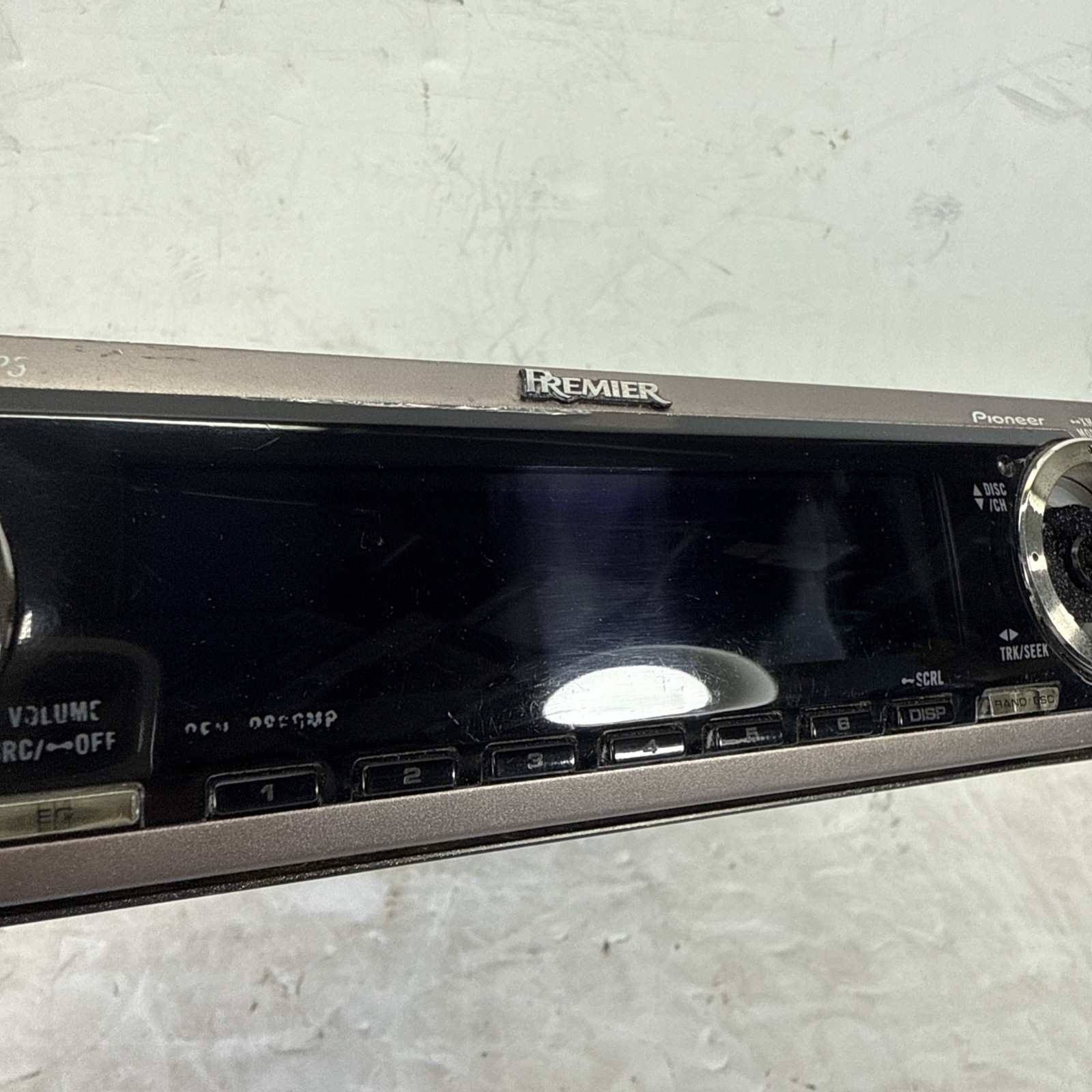 (FOR PARTS) Pioneer Premier DEH-P860MP Old School Stereo OEL DOLPHIN GRAPHICS!
