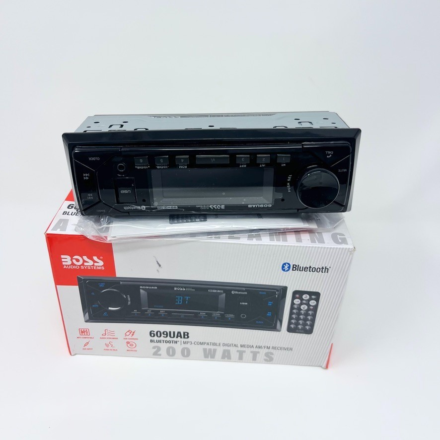 BOSS Audio Systems 609UAB Multimedia Car Stereo Single Din Bluetooth Audio