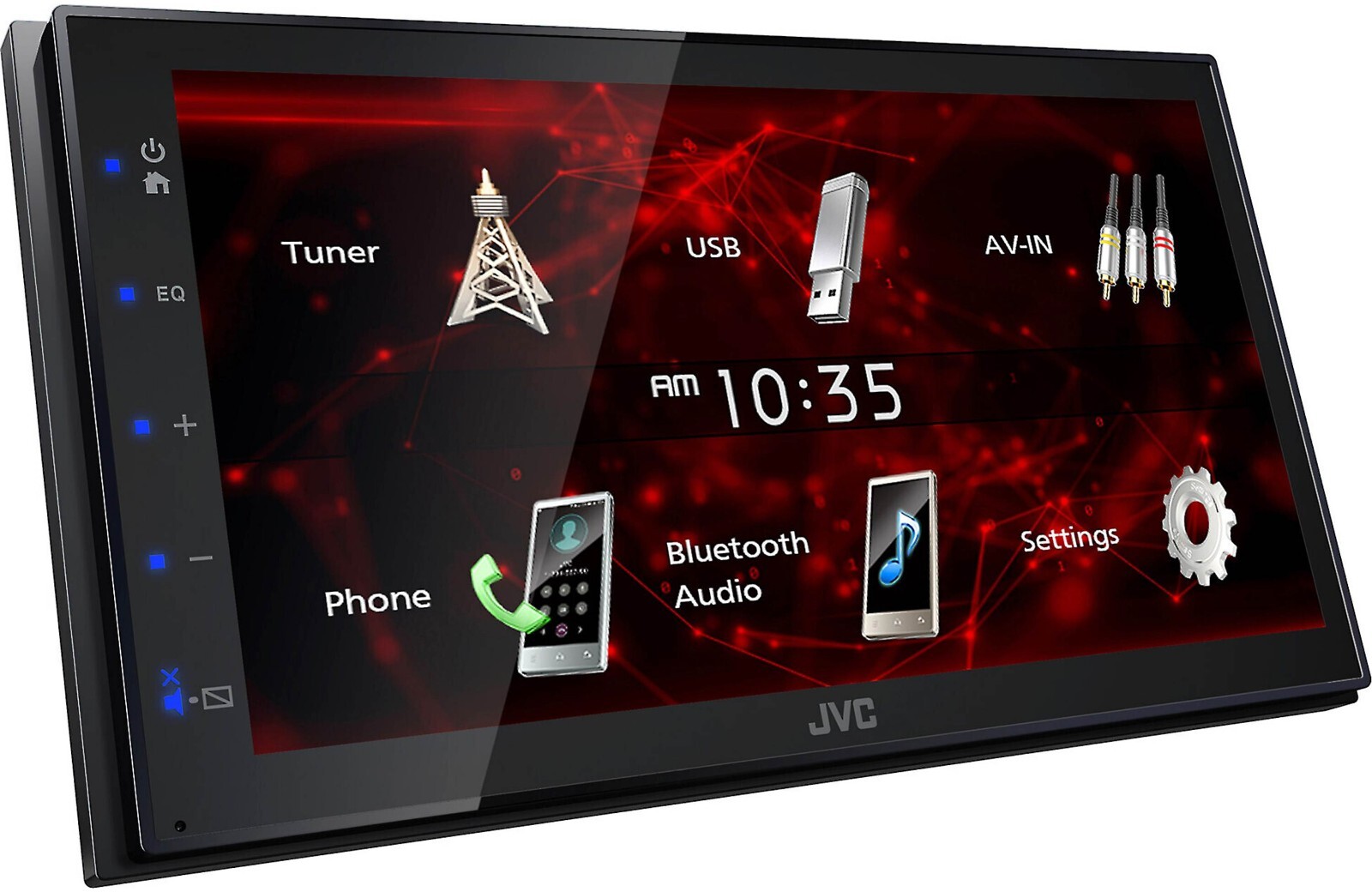 JVC KW-M180BT Bluetooth Media iPhone Android USB Mirroring AM FM Aux USB 6.75″