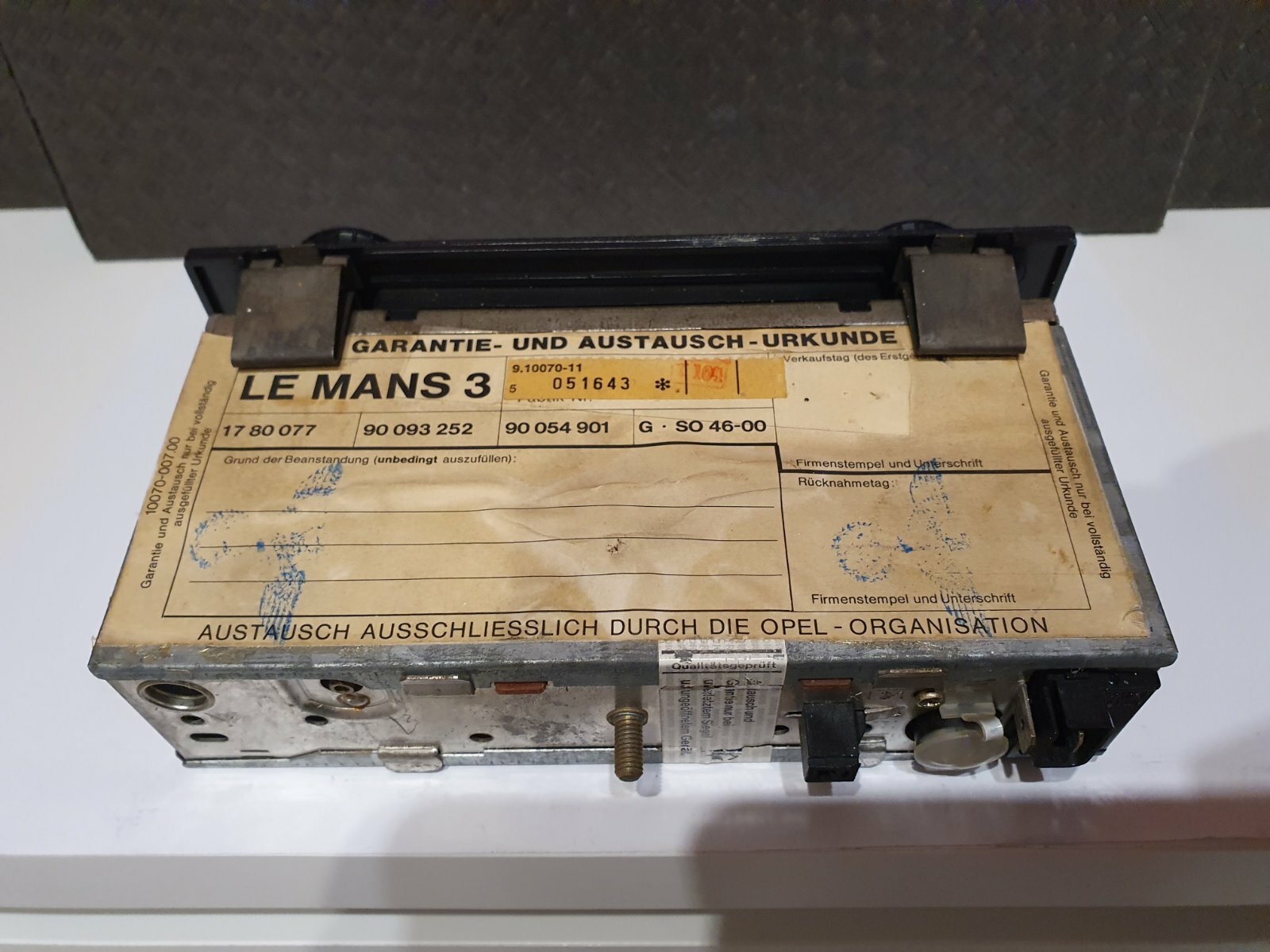 Grundig Vintage Car Autoradio FTZ – Nr- U 101 1970-80 OPEL