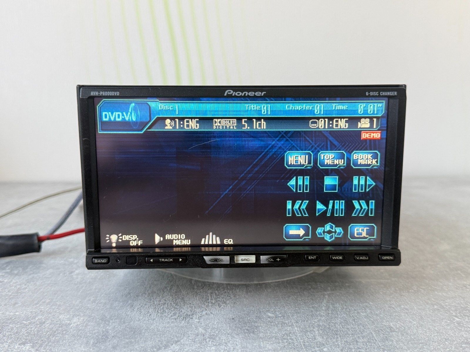 Pioneer AVH-P6000DVD 2DIN 6-Disc Changer DVD CD Touchscreen Car Stereo Multimedi
