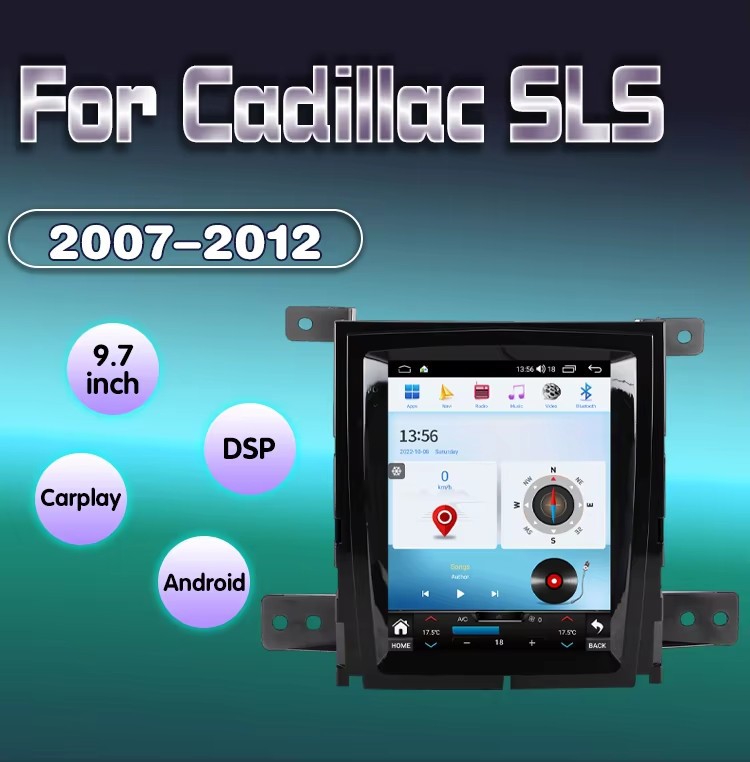10.4″ Android 13 Car Radio For Cadillac STS 2007-2012 GPS Carplay 6+128GB Stereo