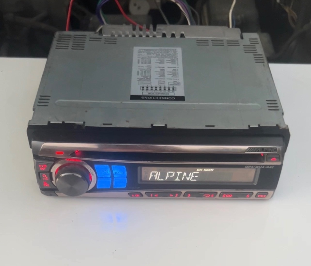 Alpine Car Stereo In Dash Head Unit CDE-9873 Old School Working CD Player!