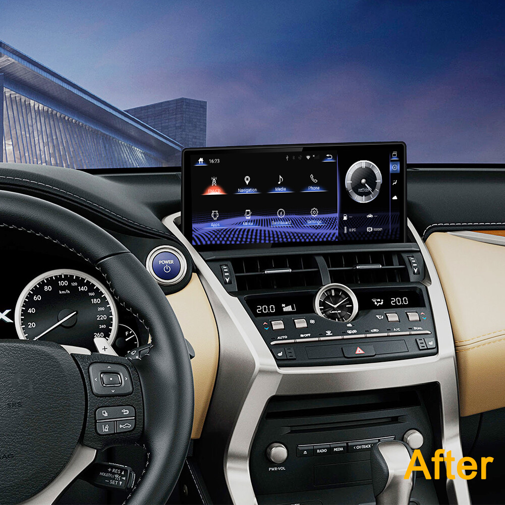 Android 14 Car Radio For Lexus NX NX200 NX200T 300h 2017-2021 Auto Player GPS BT