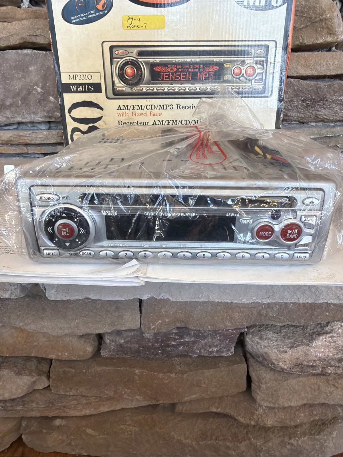 90s Y2K Jensen MP3310 CD MP3 Receiver w/ AUX Car Stereo Open Box