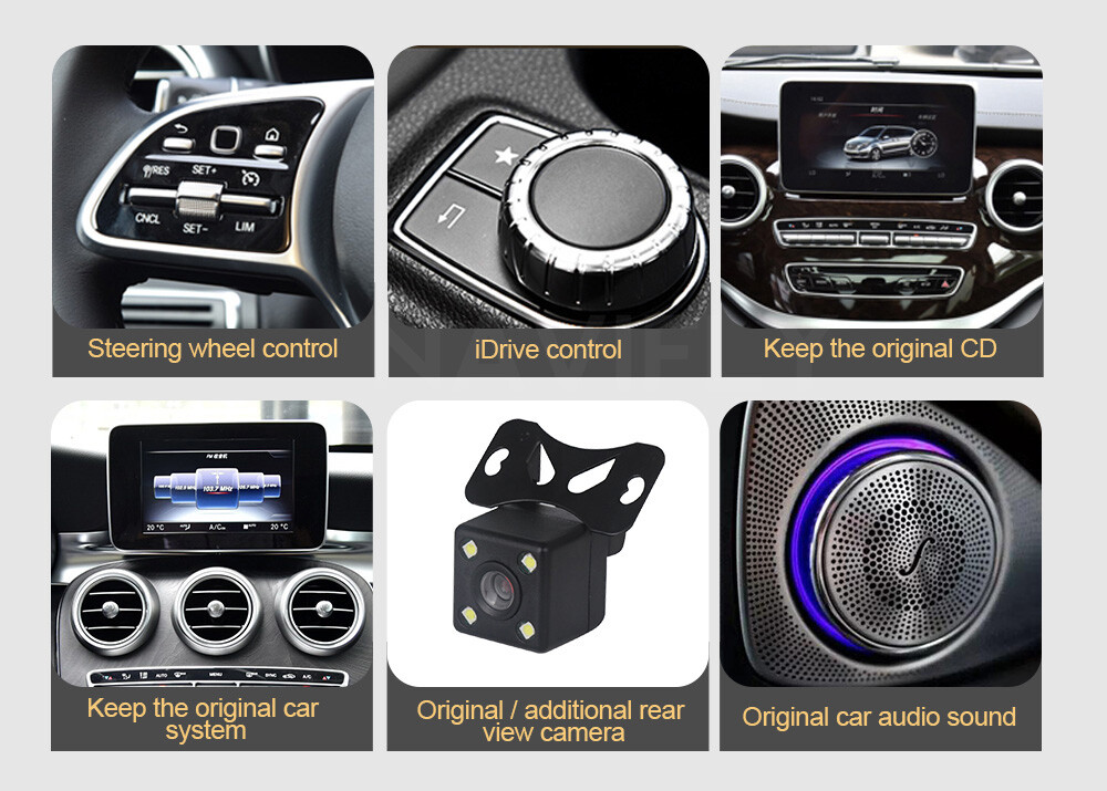 Android Car Gps Navigation 8.4″ For Mercedes Benz Ml Gl 11~19 8+128g Wifi Audio