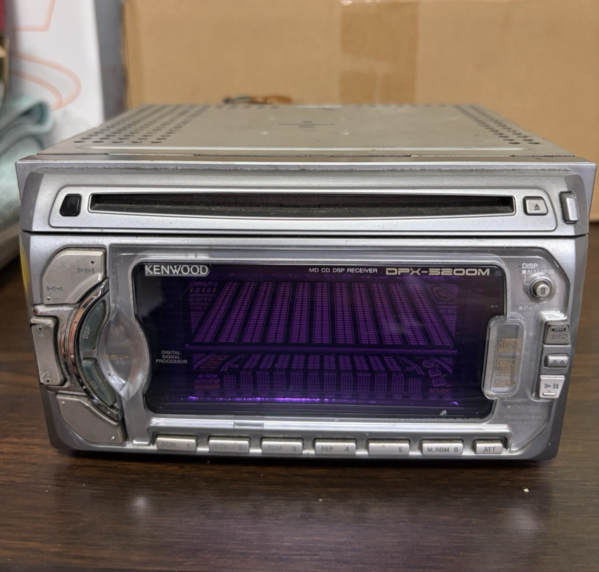 Kenwood DPX-5200M 2DIN CD MD Deck Player Working From Japan Limited