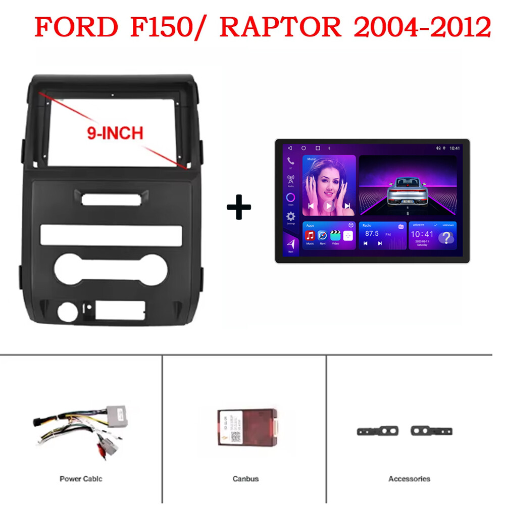 13” 4+64GB Car Radio Stereo For F150 2009-2014 Android 13 Apple Carplay QLED 4G