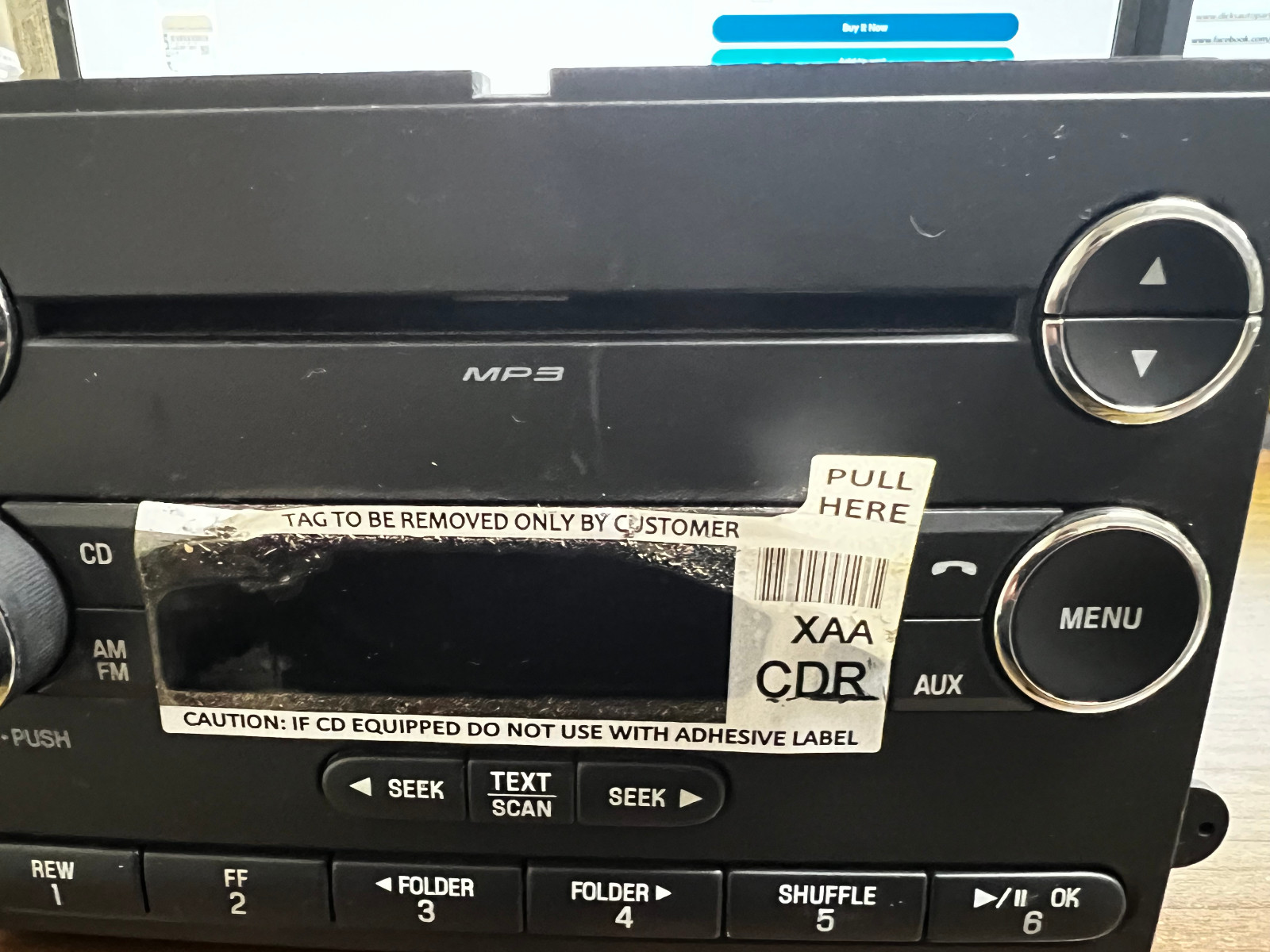 14-15-16 Ford F250/F350 SuperDuty Super Duty Truck OEM AM/FM MP3 CD PLAYER RADIO