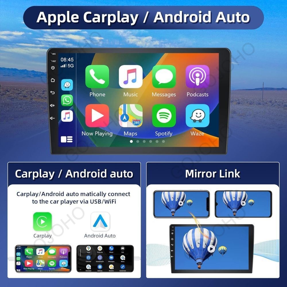 For Toyota Yaris 2008-2011 Android 15 Car Stereo Radio GPS Apple Carplay Camera
