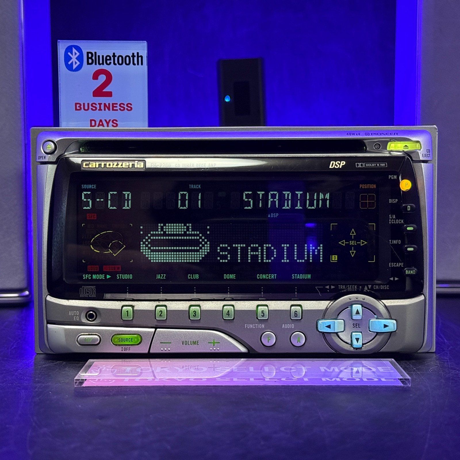 Pioneer Carrozzeria FH-P700 2DIN Car Audio CD Cassette Bluetooth 1997 Vintage
