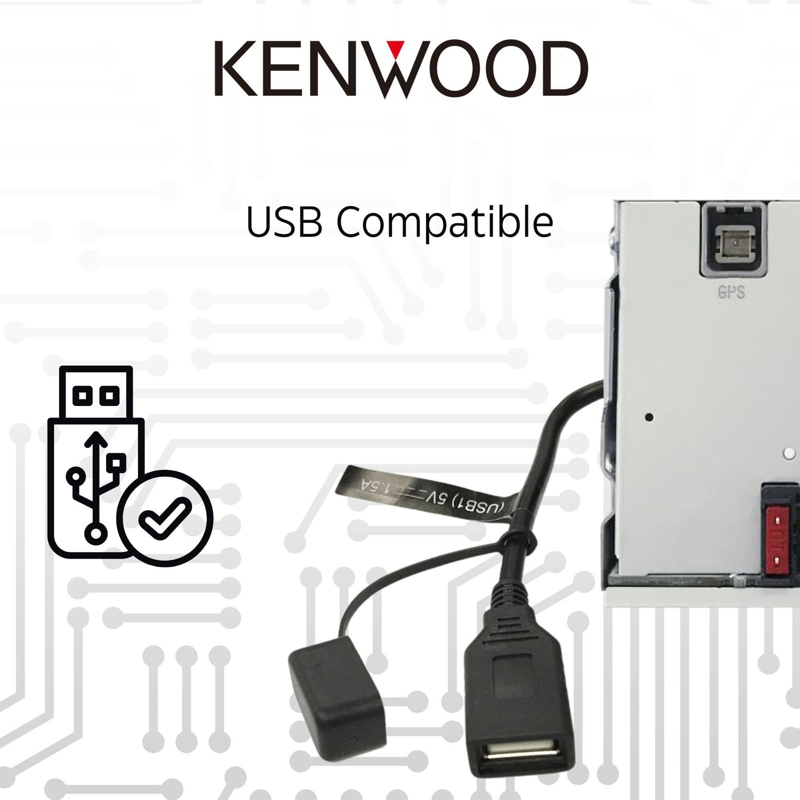 KENWOOD DMX8709S 6.8″ Touch Screen Car Stereo Wireless CarPlay Android Auto