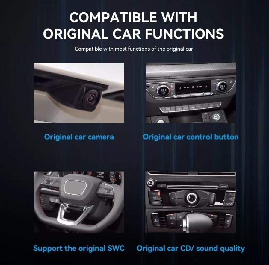 Dual Screen Car Radio for Jeep Wrangler JL Gladiator 2018-2022 Stereo Upgrade