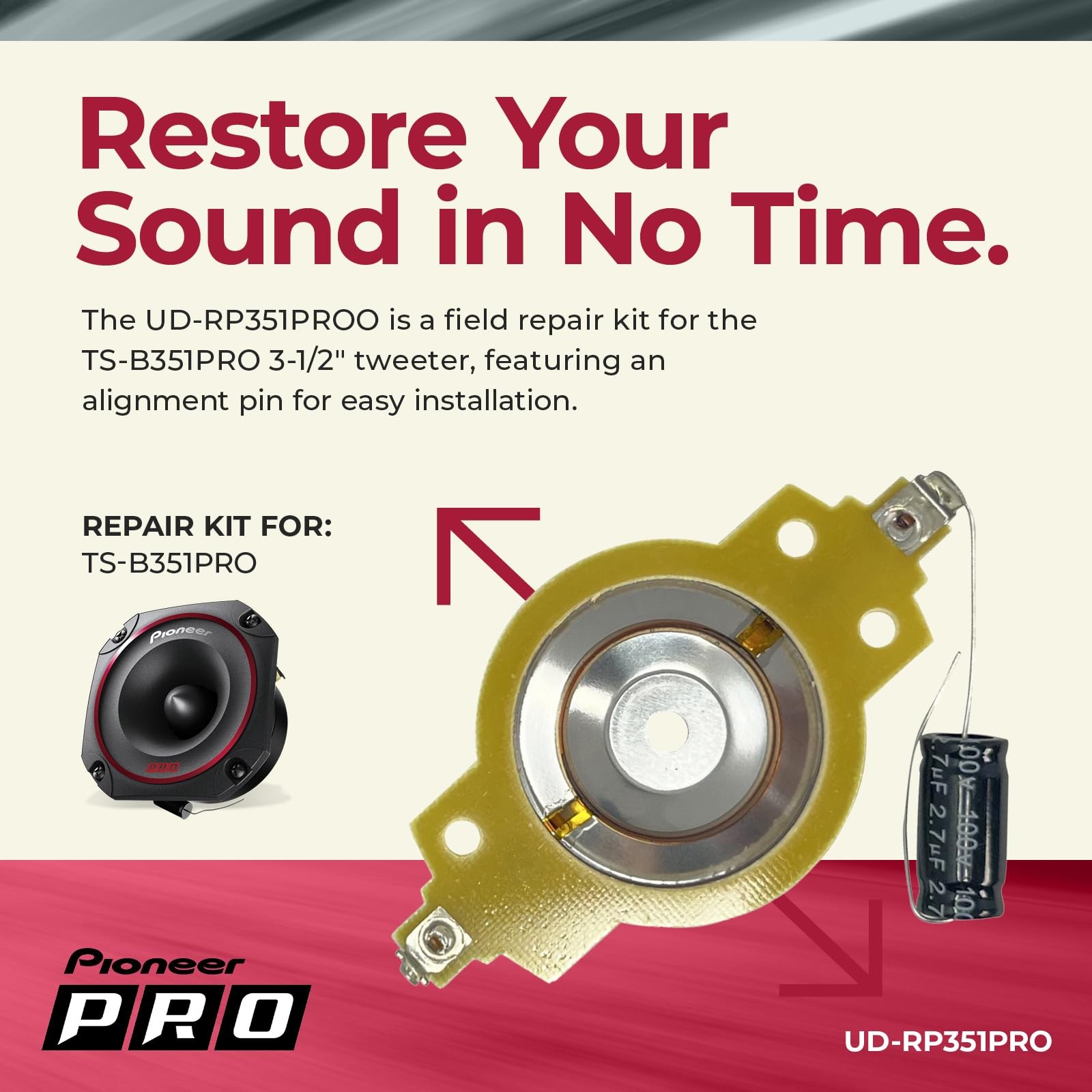UD-RP351PRO Repair Kit – Replacement Diaphragm TS-B351PRO 3-1/2 P.R.O. Series Bu