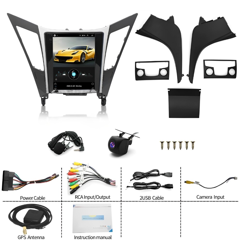 32GB Android 13.0 Carpaly Car Stereo Radio GPS Navi For Hyundai Sonata 2010-2015