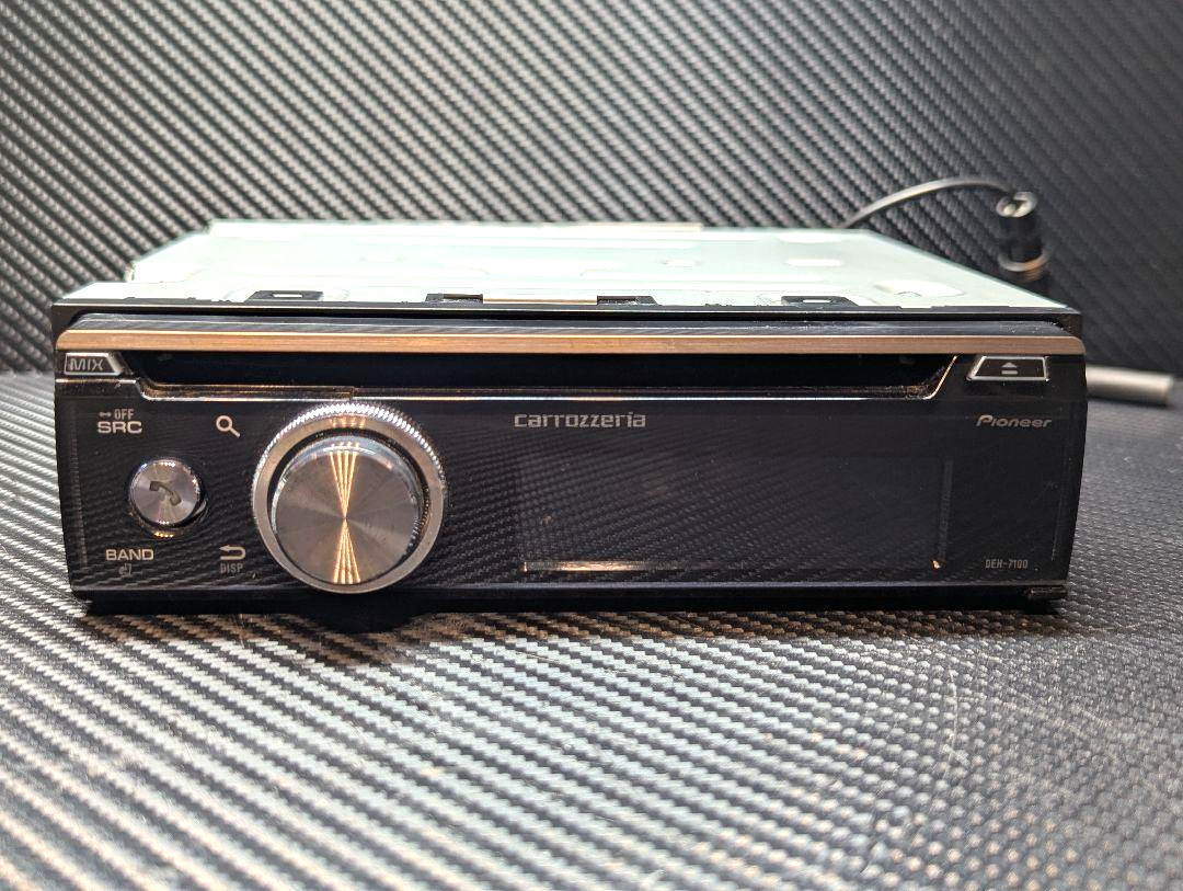 Pioneer Carrozzeria DEH-7100 1DIN Car Stereo CD USB Bluetooth Receiver Used