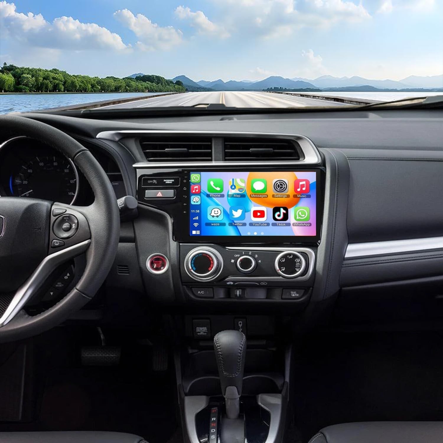 Carplay Radio For 2015-2020 Honda Fit Apple Carplay Bluetooth w/Cam