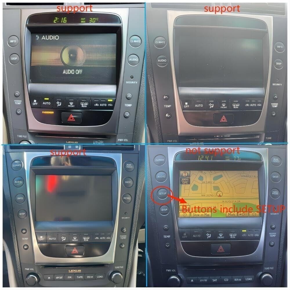 12.8” Car Stereo Radio Android Navigation Carplay For Lexus GS300 GS350 GS450
