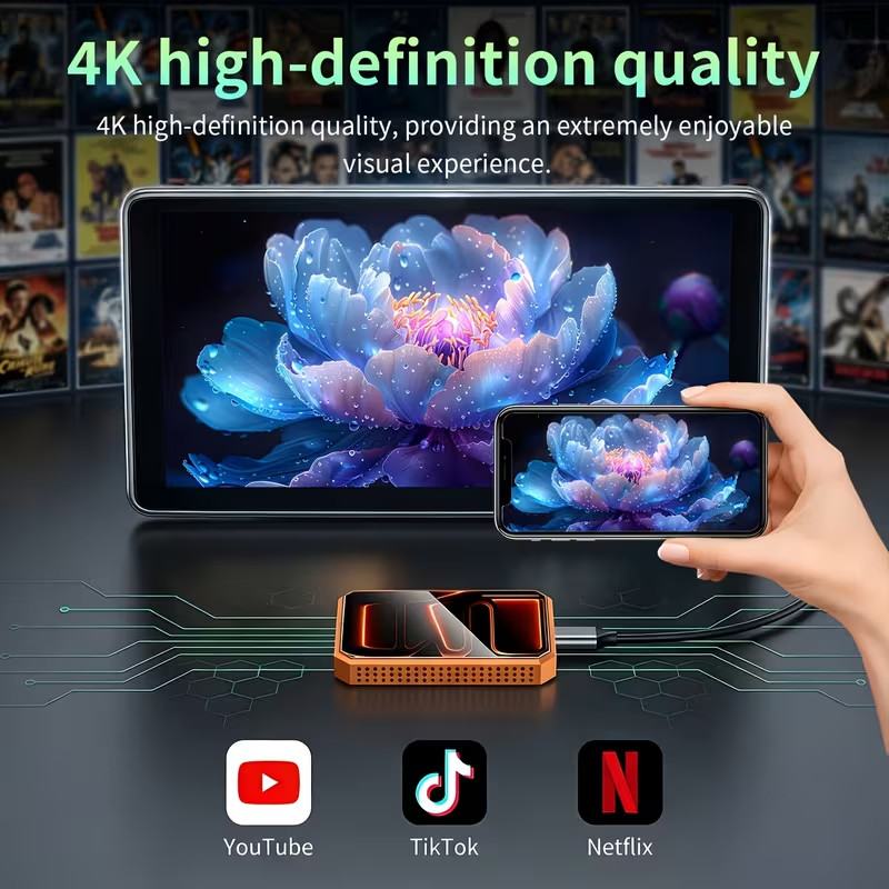 3 In 1 Android12 Wireless CarPlay AI Box Adapter/Android Auto-Multimedia Adapter
