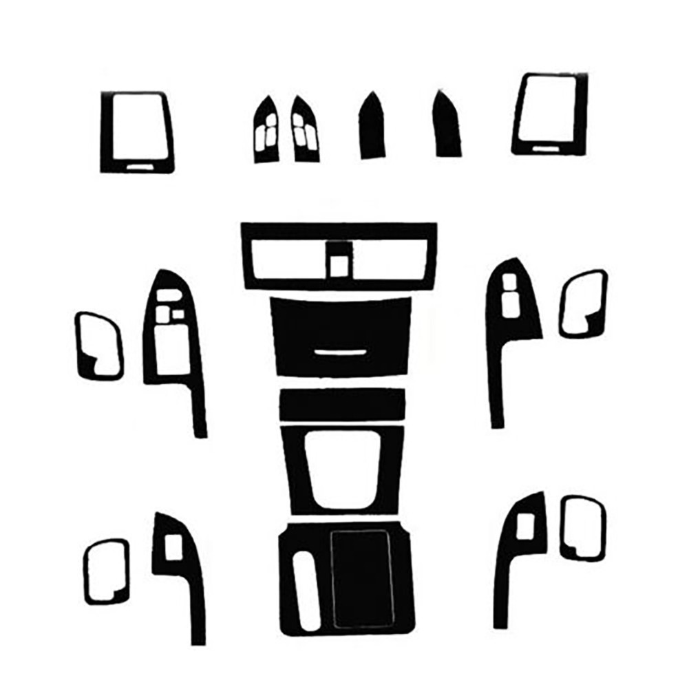 Interior Center Console Carbon Fiber Molding Sticker Decals For Accord 7th