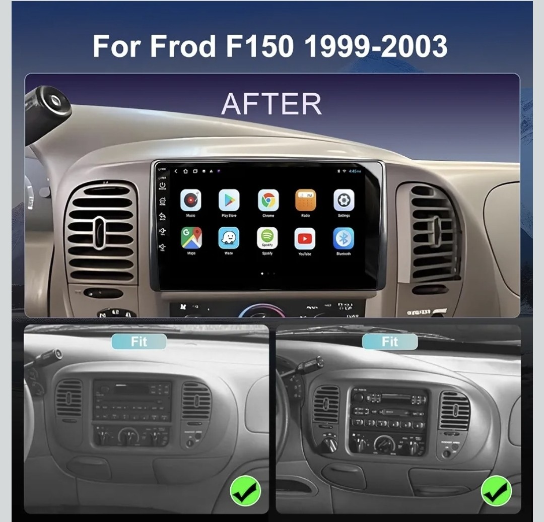 QLED Radio for Ford F150 1999-2003 Upgrade,Touch Screen Stereo…