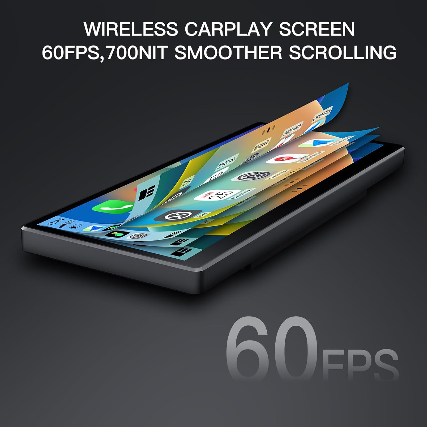 Wireless Carplay Screen for Car, 8.9” Portable Carplay & Android Auto Touchscre
