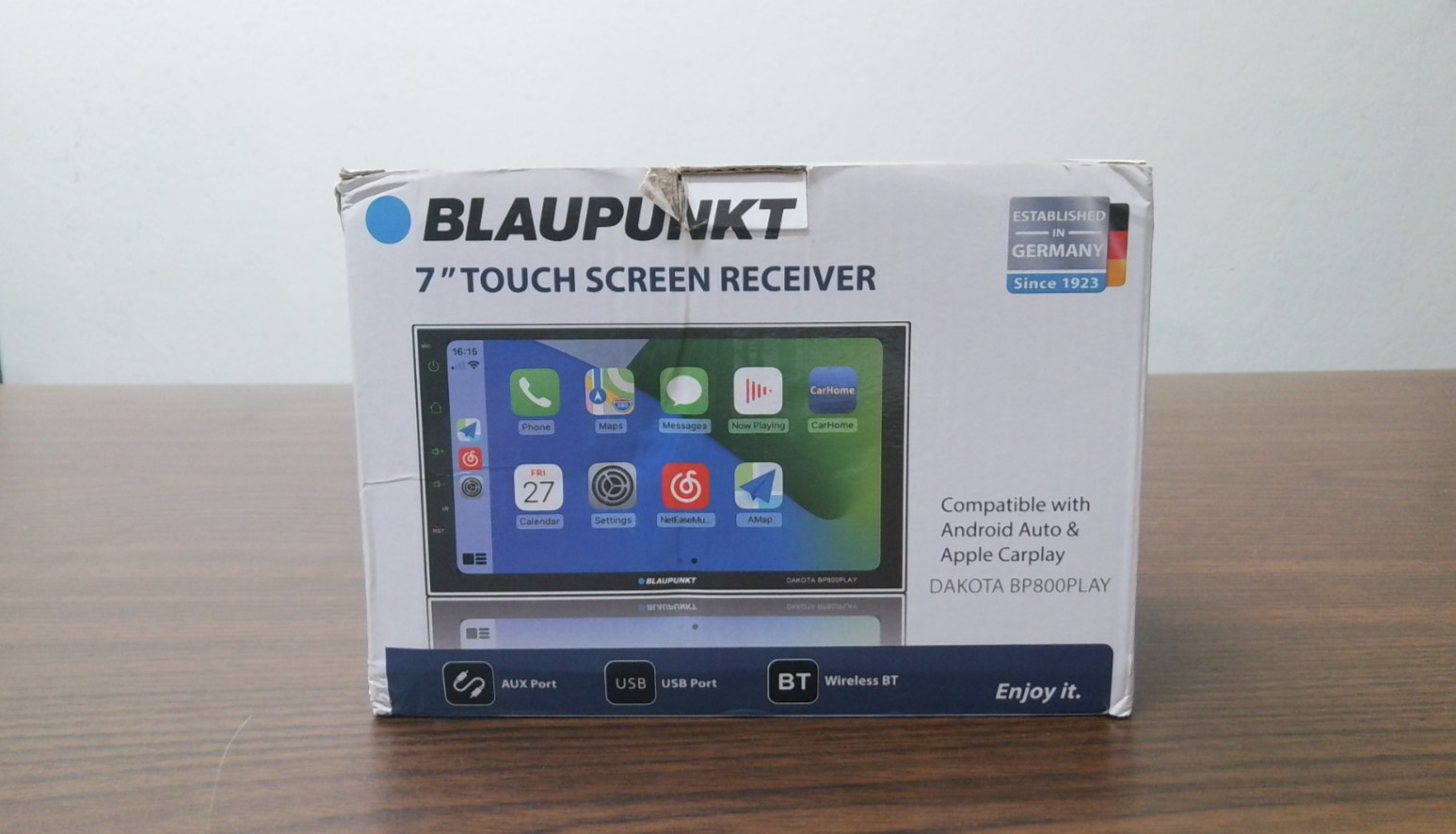 Blaupunkt BP800PLAY 6.8 Double DIN MECHLESS Fixed Face Touchscreen Receiver-ASIS
