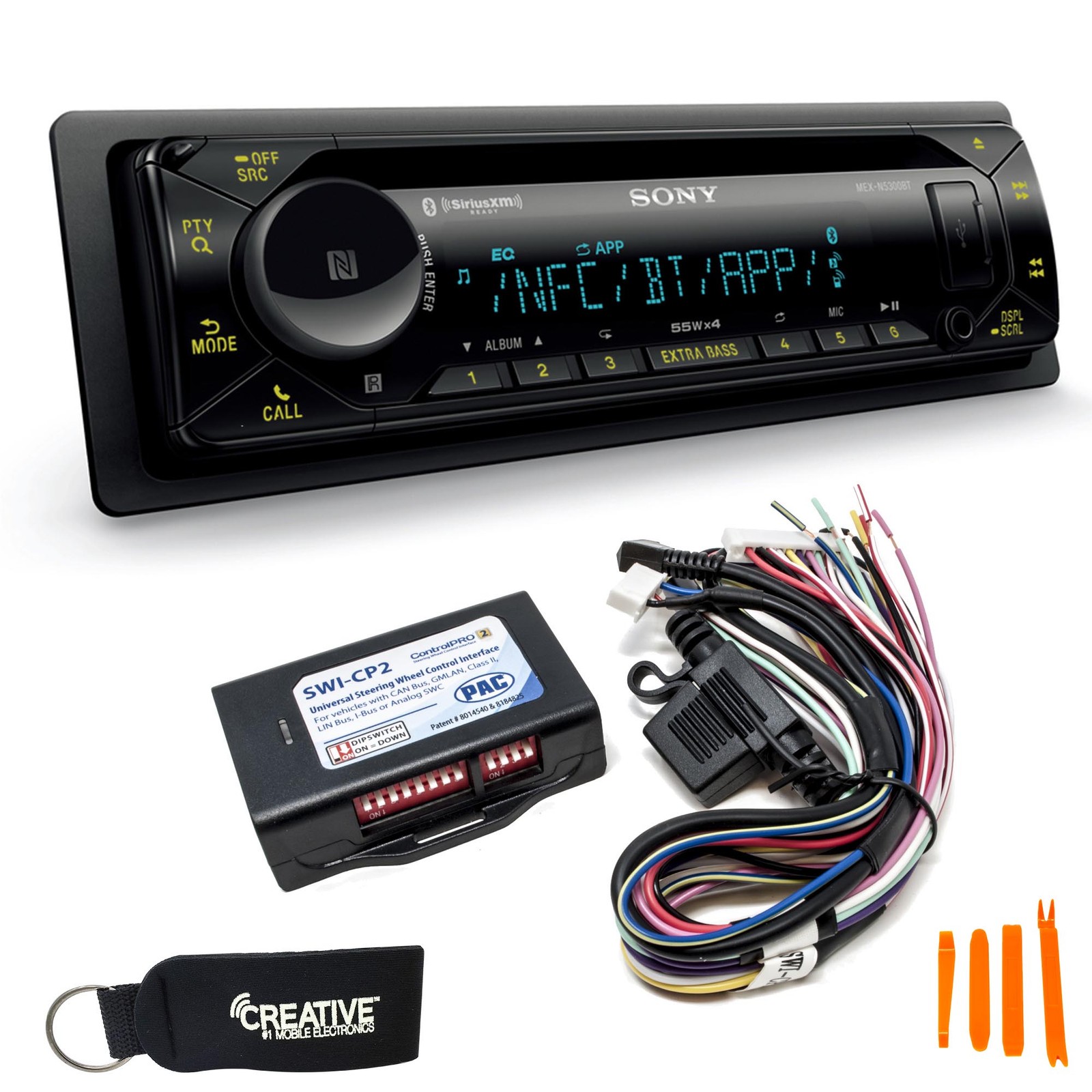 Sony MEX-N5300BT Bluetooth CD Receiver With Steering Wheel Control Interface