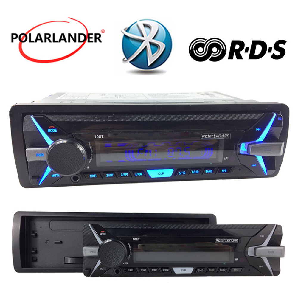 12V Bluetooth Car Stereo Audio In-Dash FM Receiver RDS USB AUX MP3 Radio Player
