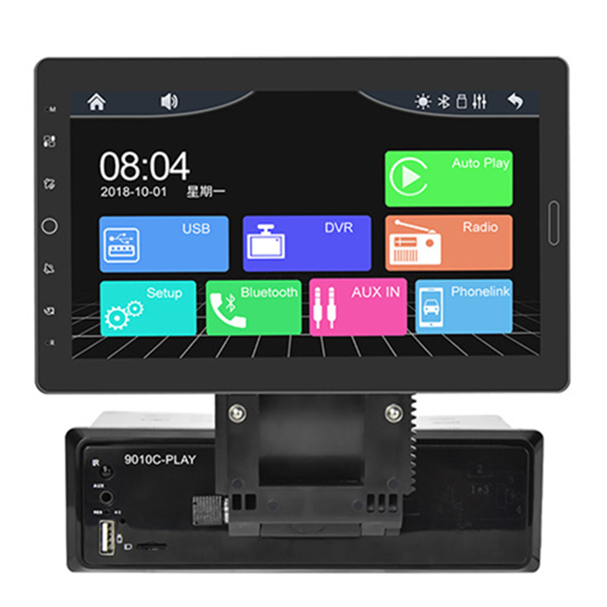 Touch Screen Radio BT Single Din Car Stereo MP5 For Apple Carplay Android Auto