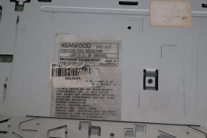 Kenwood KVT-512 Monitor DVD Receiver Car Radio Stereo DVD Player