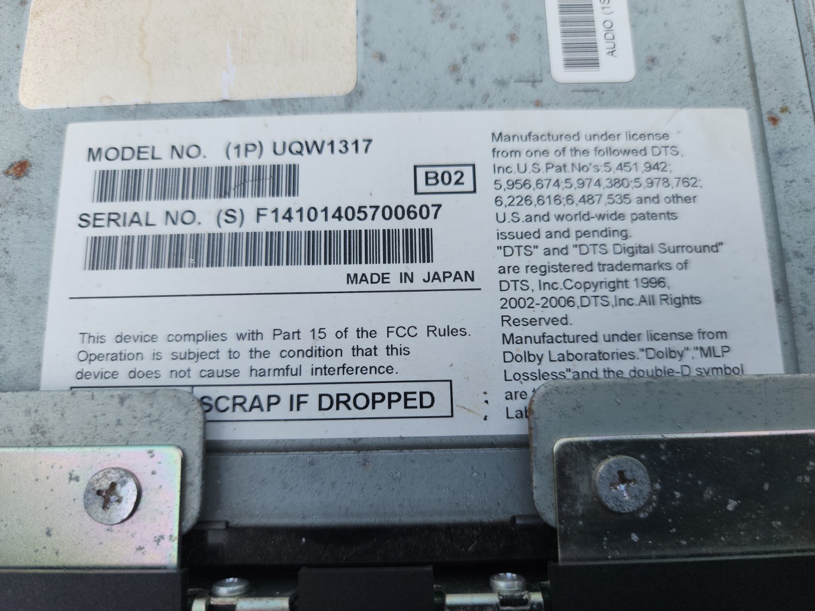 OEM 2009-2012 Lincoln MKS AM FM XM 6 disc CD satellite radio receiver Climate
