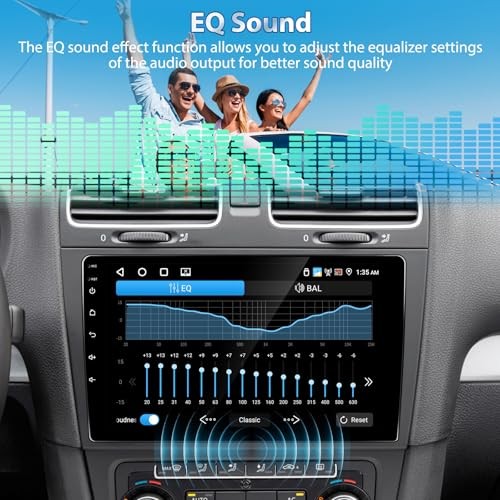 [4+64G] Wireless CarPlay Double Din Car [4+64G] 9″ Car Stereo with Carplay