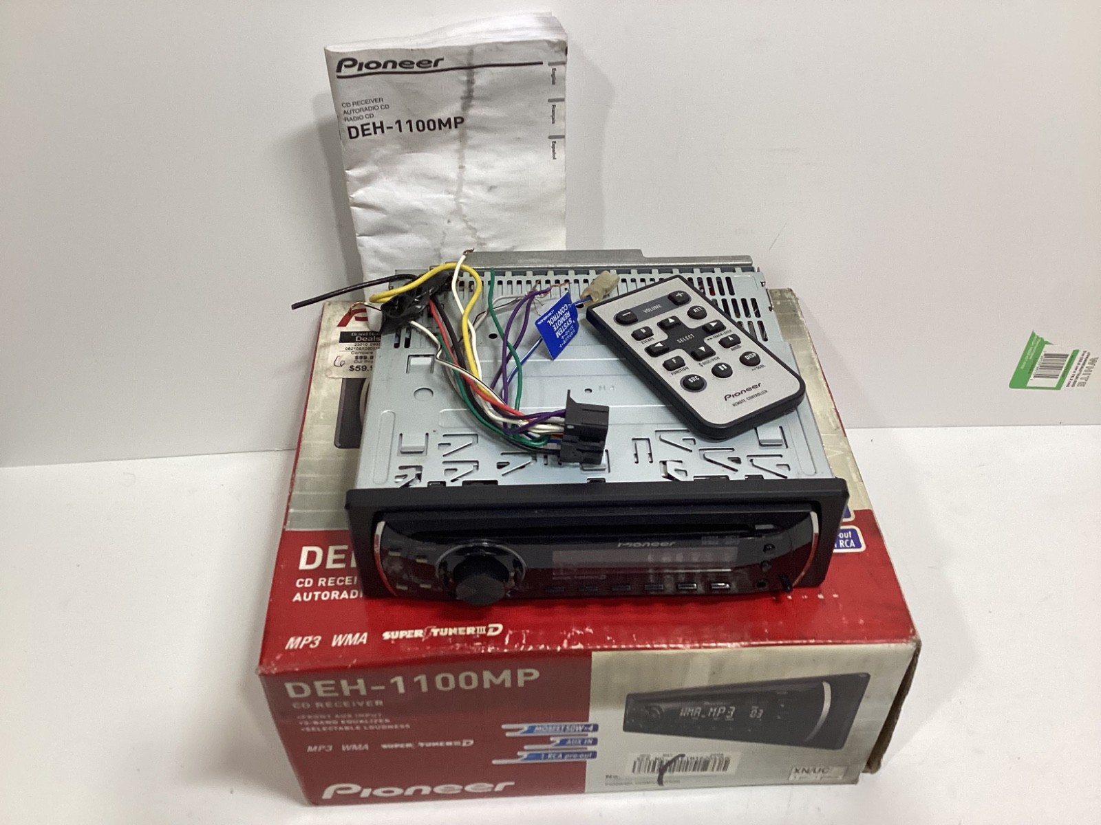 Pioneer DEH-1100MP CD Player WMA MP3 Aux In Car Stereo Radio open box