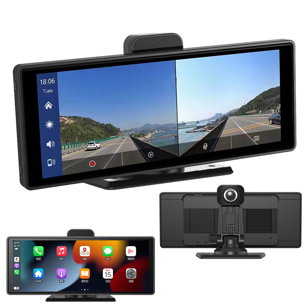 10 inch Android Auto CarPlay Car Radio Stereo Mirror Link Bluetooth Touch Screen