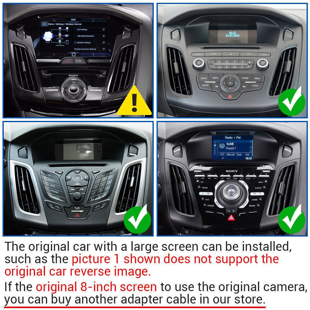 Car Radio Stereo Carplay For 2012-2018 Ford Focus Carplay Head Unit