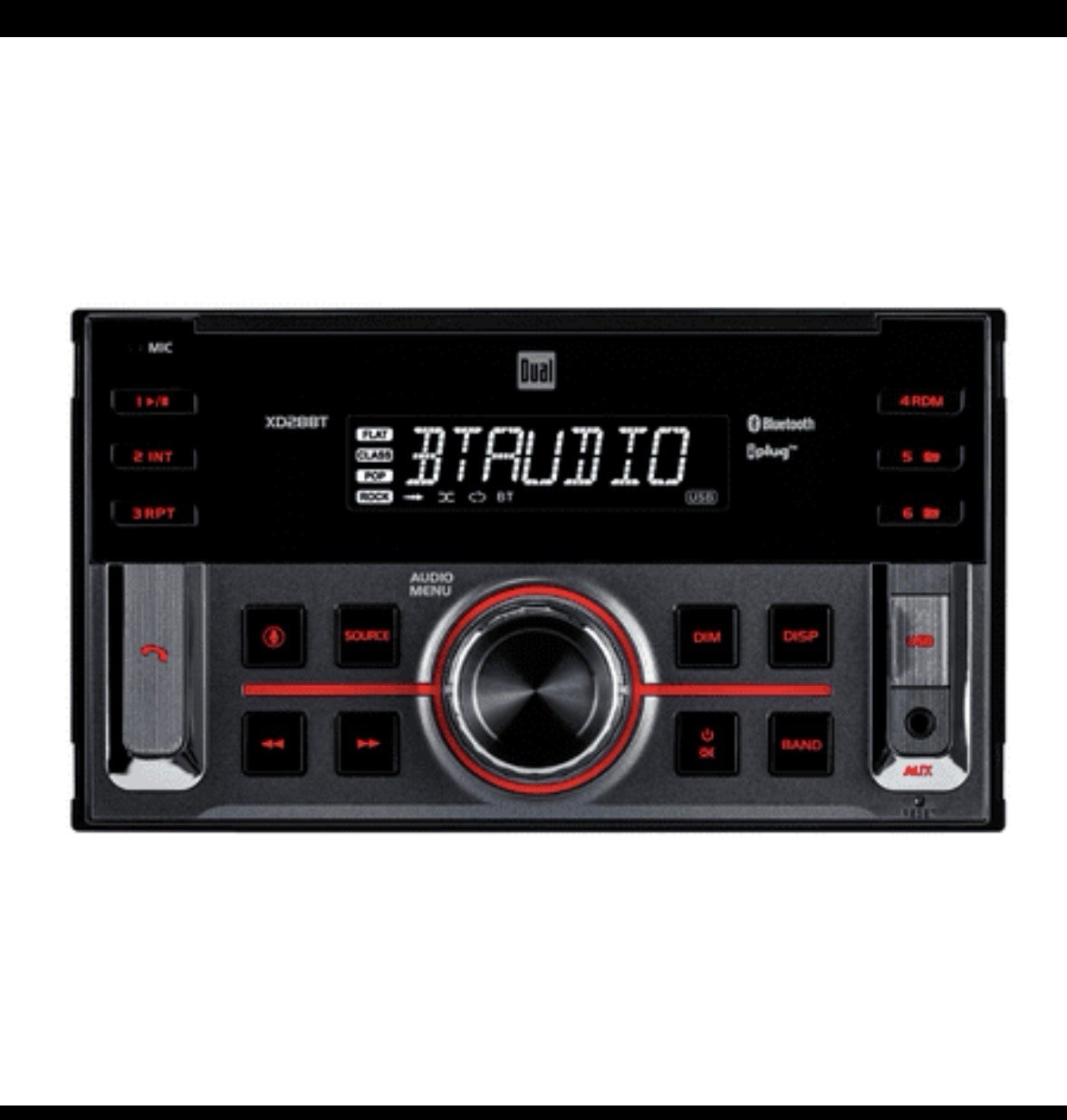 Dual Electronics XD28BT 200 Watts Bluetooth AM/FM Digital Car Stereo Receiver