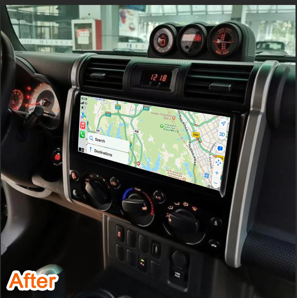 USED 12.3” Tesla Style Car Radio Stereo CarPlay For Toyota FJ Cruiser 2006-2021