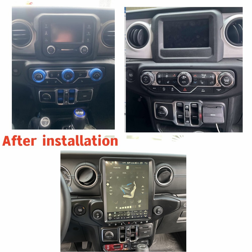 12.1″ Car Radio For Jeep Wrangler Jl Gladiator 2018-2022 Gps Navigation Stereo