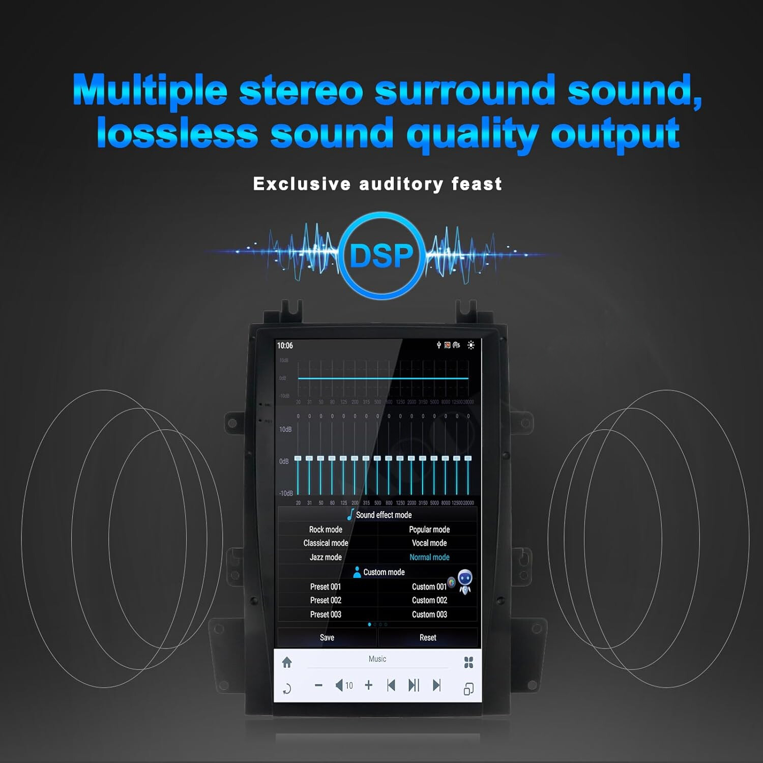 64GB 13.6″ Screen DVD Player GPS Navi Stereo Smart Radio For Cadillac Escalade