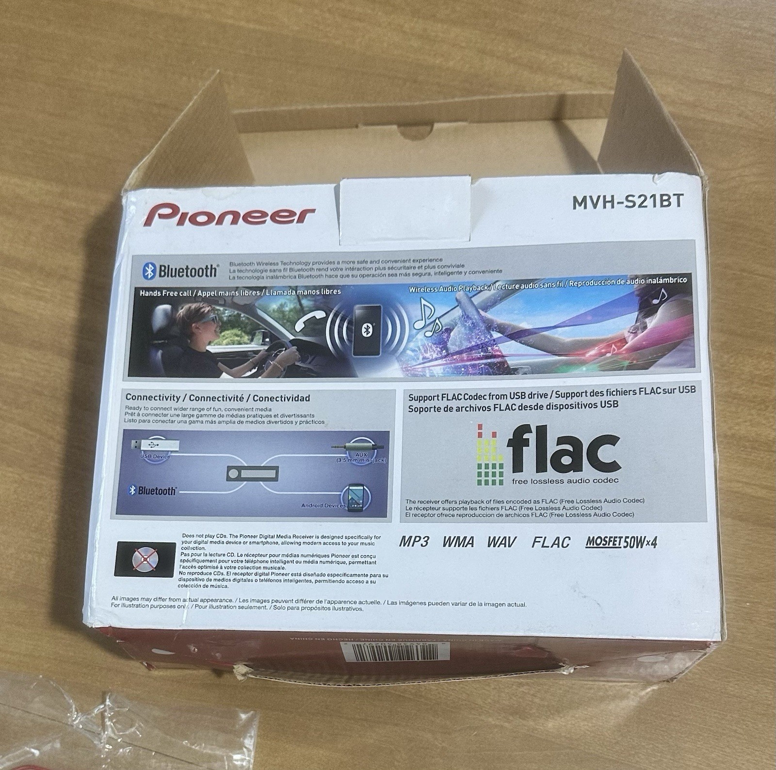Pioneer MVH-S21BT Digital Media Receiver Bluetooth New Open Box No Manual
