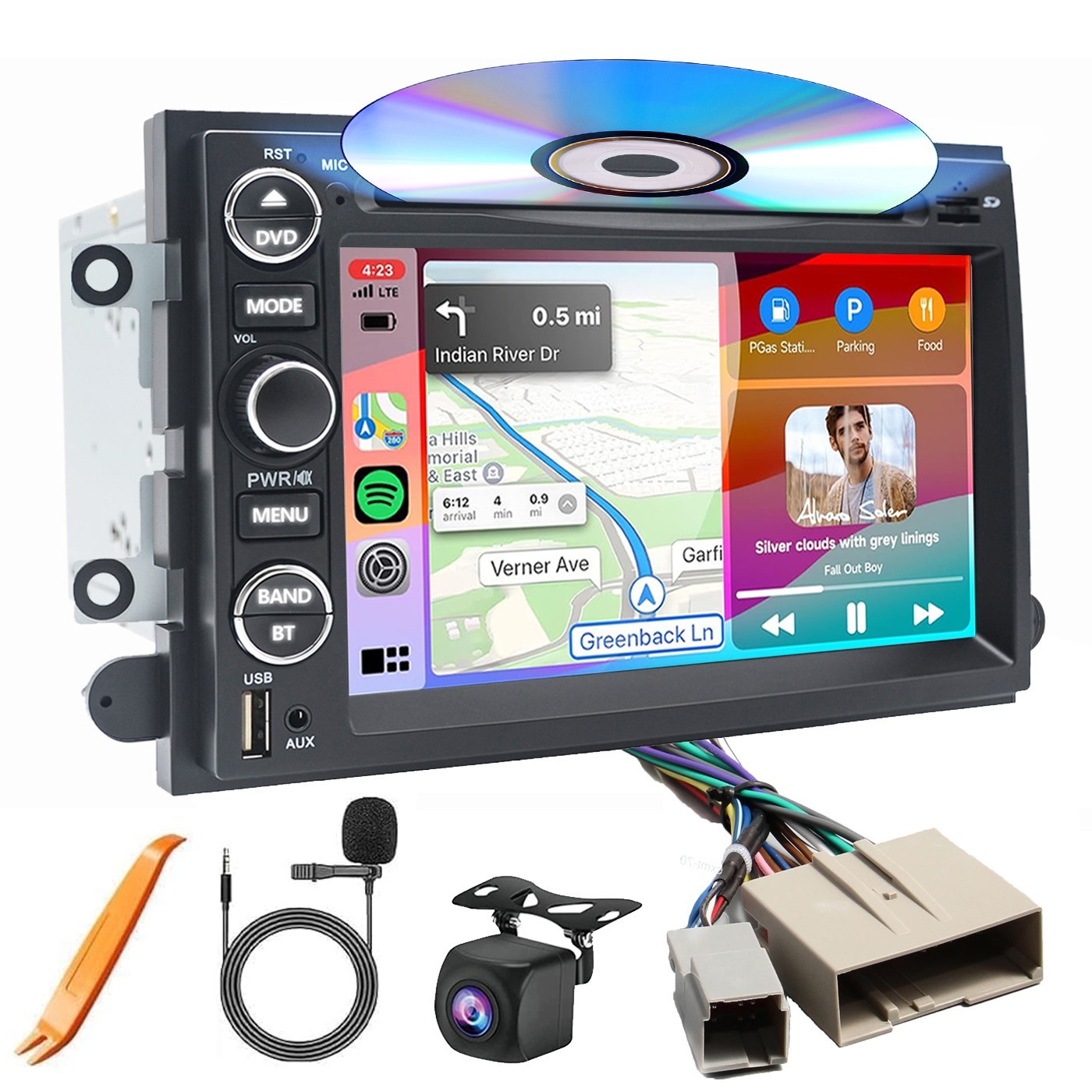 For 2004-2008 Ford F150/F250 Edge Car 7” DVD CD Player Radio Stereo Carplay GPS