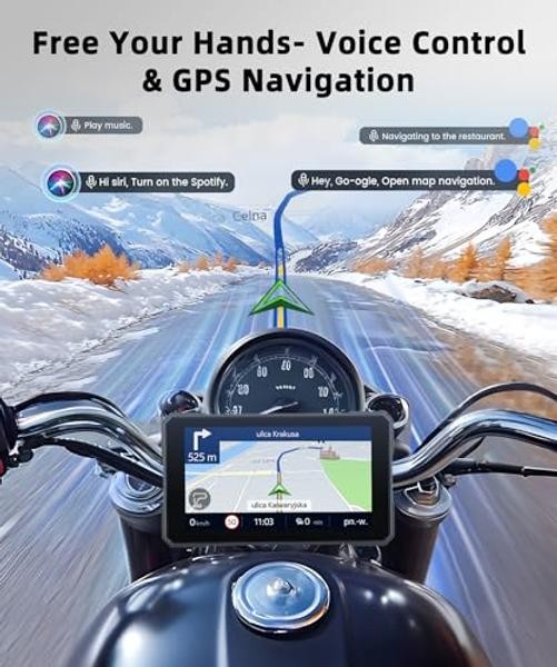 Motorcycle Carplay GPS Navigation System, Wireless Carplay Android Auto, with
