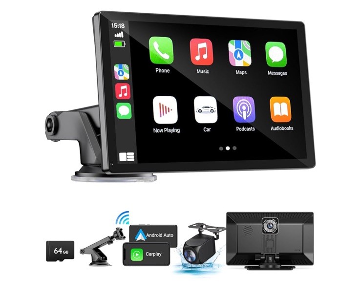 HAUXIY Q9S Wireless Smartscreen Stereo – CarPlay and Android Auto