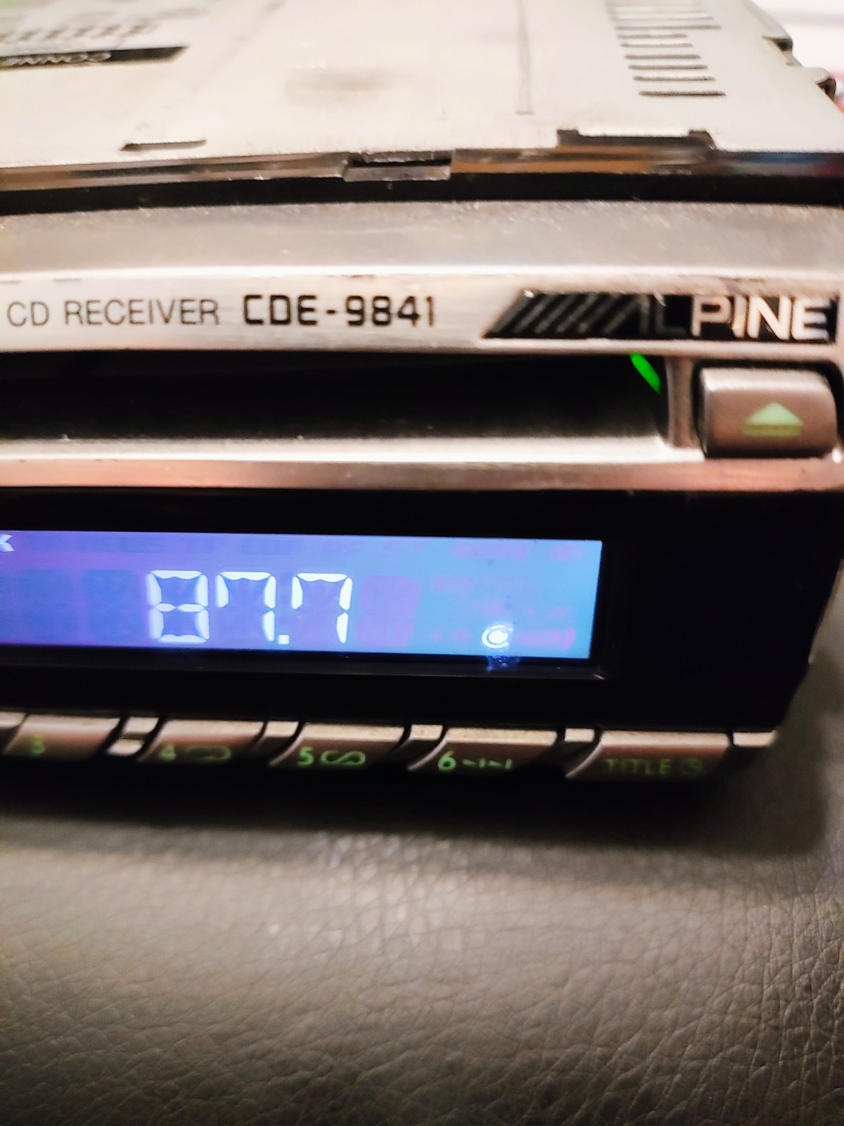 Old school Alpine CDE-9841 CD Receiver.
