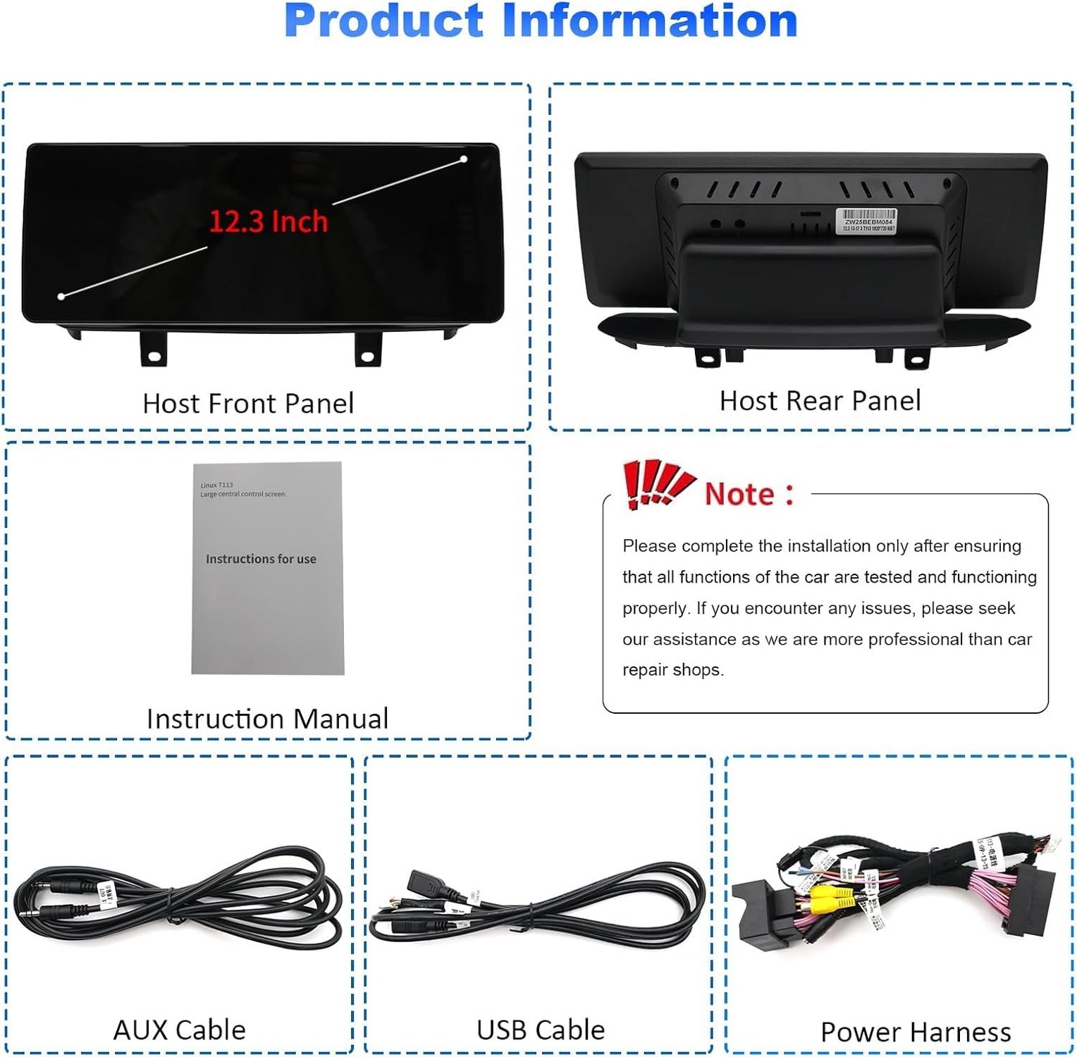 12.3″ Car Stereo Carplay for BMW X5/6 2014-2016 F15 F16 NBT, Ultra-Thin 2400 …