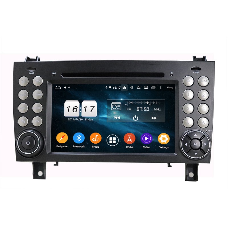 7″ Android 14 Car Radio For Mercedes-Benz SLK R171 2004-2012 GPS Carplay 4+64G